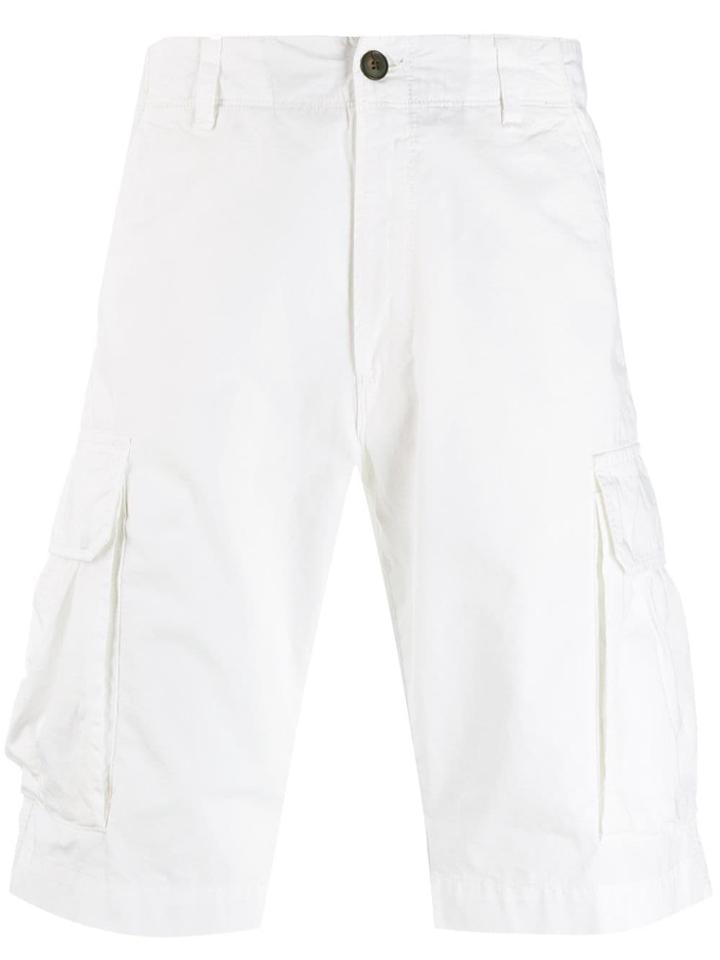 Perfection Long Cargo Shorts - White