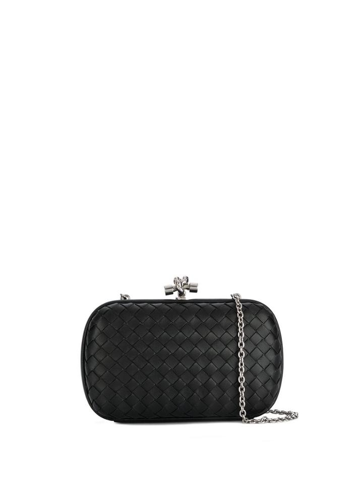 Bottega Veneta Chain Knot Clutch Bag - Black