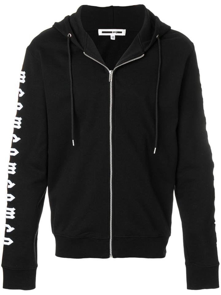Mcq Alexander Mcqueen Embroidered Hoodie - Black
