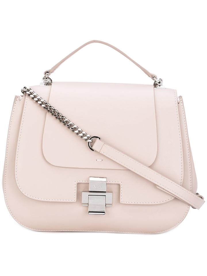 No21 - Chain Strap Shoulder Bag - Women - Calf Leather - One Size, Nude/neutrals, Calf Leather
