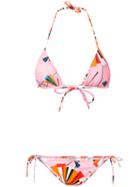 Emilio Pucci Abstract Print Bikini, Women's, Size: 44, Pink/purple, Polyamide/spandex/elastane