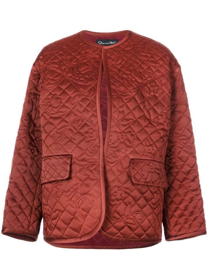 Oscar De La Renta Quilted Padded Jacket - Black