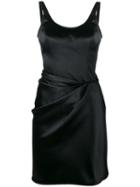 Alexander Wang Draped Mini Dress, Women's, Size: 4, Black, Polyester/acetate/viscose/virgin Wool