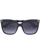 Gucci Eyewear Oversize Gradient Square Sunglasses, Women's, Size: 57, Black, Acetate