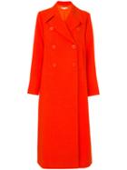 Stella Mccartney - Oversize Coat - Women - Wool/polyamide/viscose/cotton - 42, Yellow/orange, Wool/polyamide/viscose/cotton