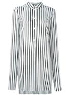 Mcq Alexander Mcqueen Striped Tunic, Women's, Size: 44, White, Viscose