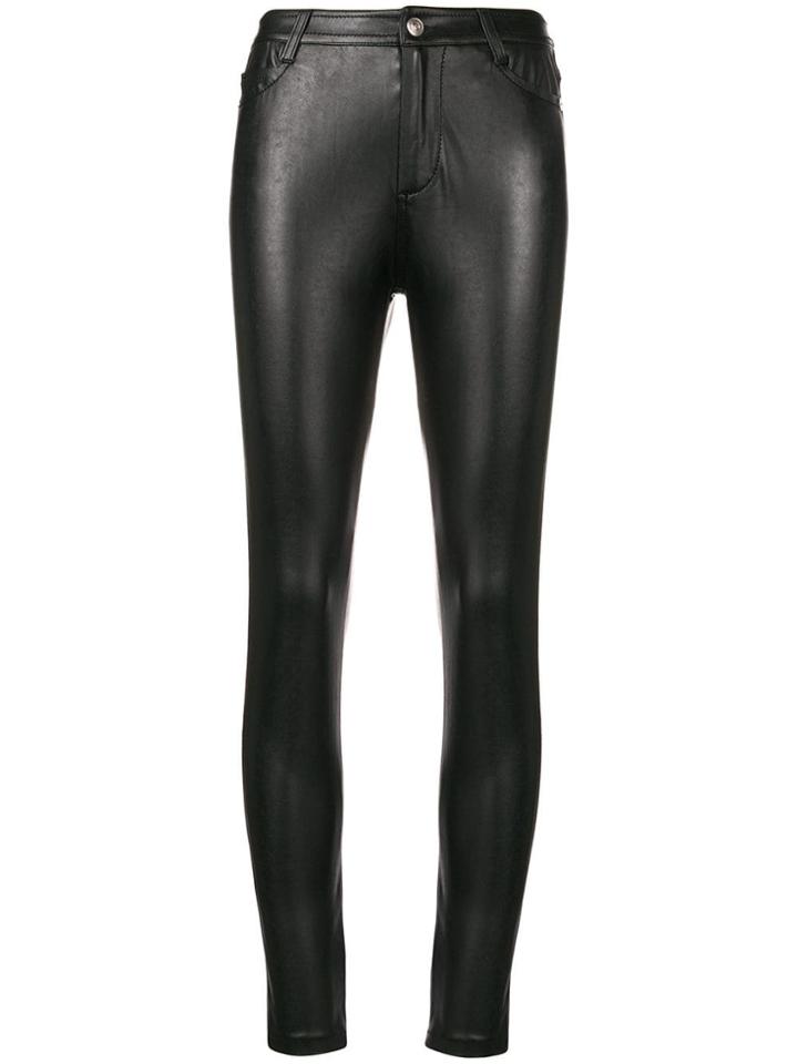 Ermanno Scervino Wet-look Trousers - Black