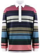 Jw Anderson Striped Rugby Jersey Polo Shirt - Multicolour