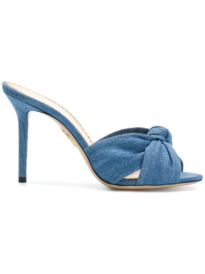 Charlotte Olympia Lola Mules - Blue