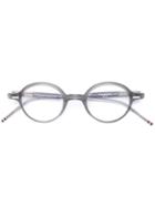 Thom Browne - Round Frame Glasses - Unisex - Acetate - One Size, Grey, Acetate
