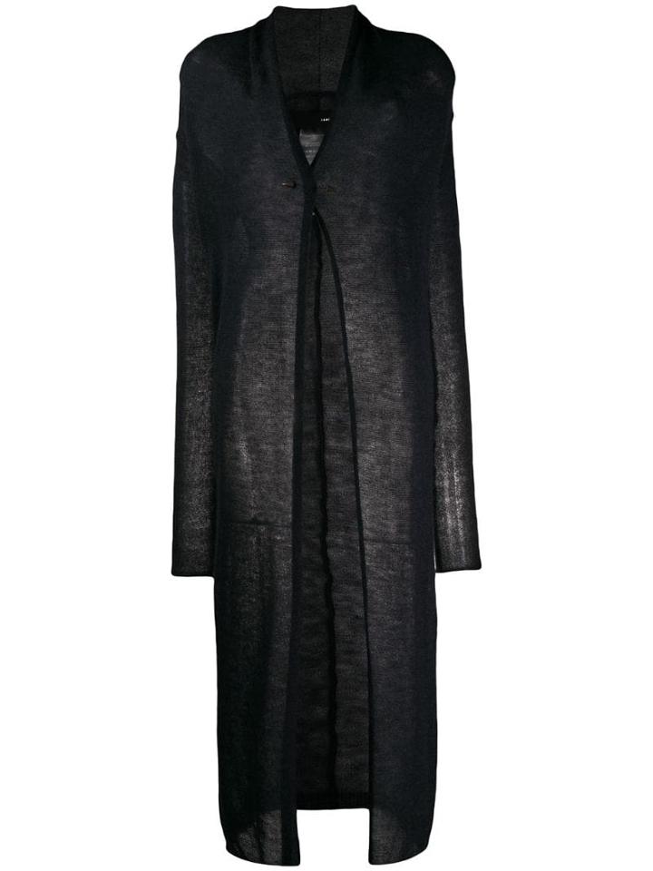 Isabel Benenato Fine Knit Cardigan - Black