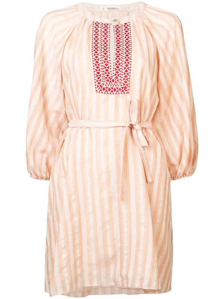 Lemlem Nefasi Tie Waist Mini Dress - Pink