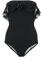 Lisa Marie Fernandez Ruched Swimsuit - Black