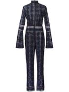 Yigal Azrouel Rose Embroidered Jumpsuit