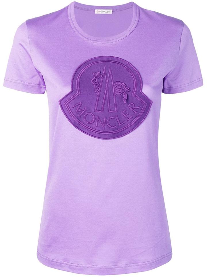 Moncler Logo Patch T-shirt - Purple
