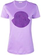 Moncler Logo Patch T-shirt - Purple