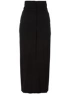 Jean Paul Gaultier Vintage Long High Waisted Skirt, Women's, Size: 40, Black