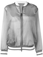 Fabiana Filippi Sheer Bomber Jacket - Grey