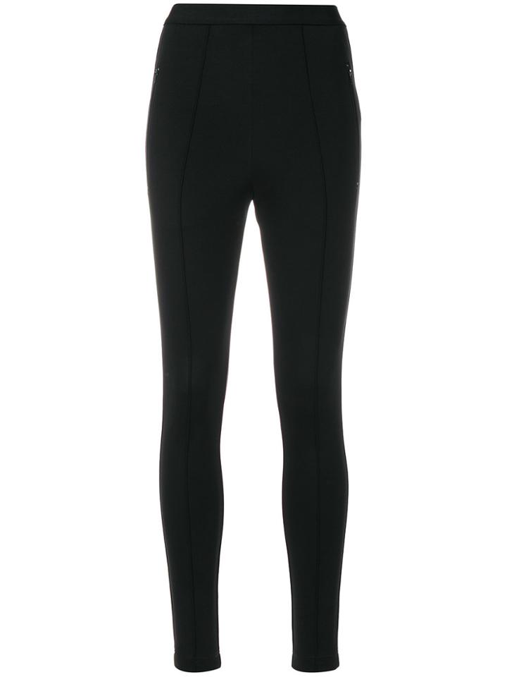 Rochas High Waisted Tailored Trousers - Pink & Purple