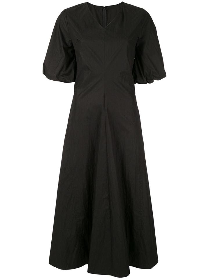 Le Ciel Bleu Balloon Sleeves Jersey Dress - Black