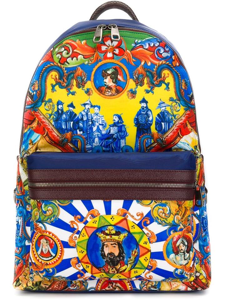 Dolce & Gabbana Vulcano Backpack, Nylon/leather