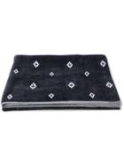 Marcelo Burlon County Of Milan Cross Print Beach Towel - Black