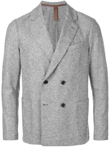 Eleventy - Double-breasted Blazer - Men - Polyamide/acetate/wool/polybutylene Terephthalate (pbt) - 56, Grey, Polyamide/acetate/wool/polybutylene Terephthalate (pbt)