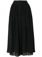 Forte Forte Silk Midi Dress - Black