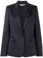 Stella Mccartney - Ingrid Single Button Blazer - Women - Cotton/viscose/wool - 46, Blue, Cotton/viscose/wool