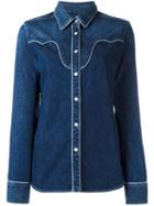 Stella Mccartney Rowan Shirt, Women's, Size: 42, Blue, Cotton/spandex/elastane