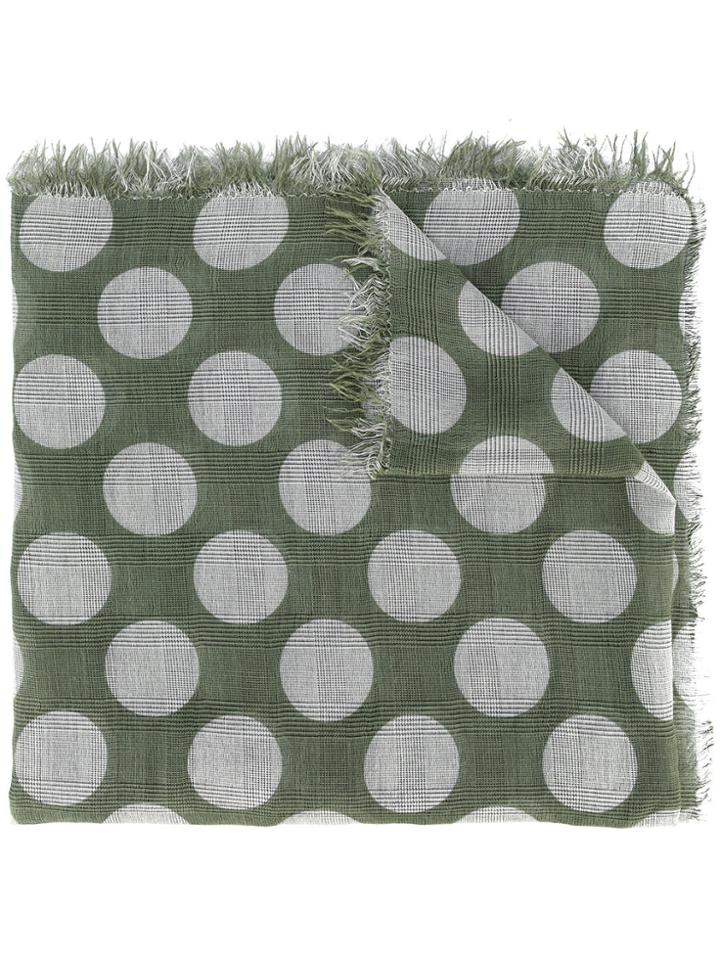 Faliero Sarti Polka-dot Scarf - Green