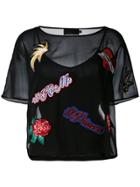 Philipp Plein Patch Detail Top - Black