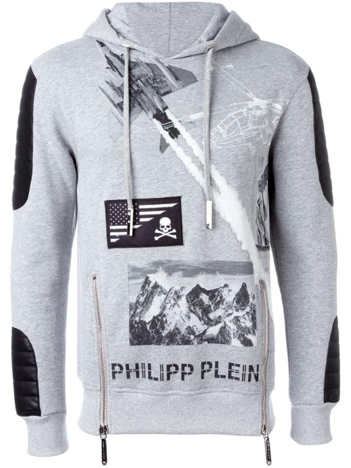 Philipp Plein 'dundee' Hoodie, Men's, Size: Small, Grey, Cotton/polyester