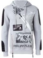 Philipp Plein 'dundee' Hoodie, Men's, Size: Small, Grey, Cotton/polyester
