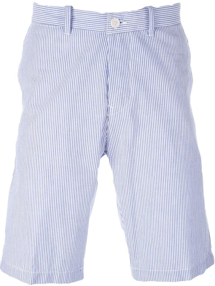 Edwin Striped Bermuda Shorts