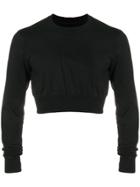 Rick Owens Drkshdw Cropped Sweatshirt - Black