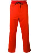 Golden Goose Deluxe Brand Side Stripe Track Pants, Men's, Size: Medium, Red, Cotton/polyamide/polyester