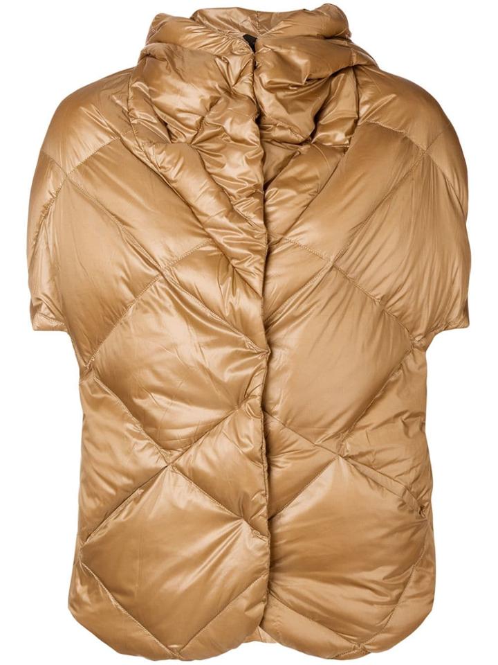 Max & Moi 3 In 1 Metallic Puffer Jacket - Brown