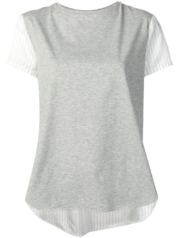 Aspesi Panelled T-shirt - Grey