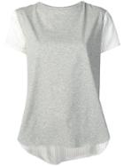 Aspesi Panelled T-shirt - Grey