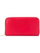 Stella Mccartney Zip Around Logo Wallet - Red