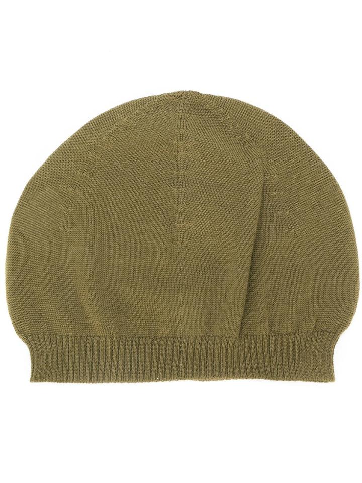 Rick Owens Fitted Knitted Hat - Green