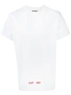 Off-white Logo Print T-shirt, Men's, Size: Xl, White, Cotton