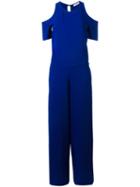 P.a.r.o.s.h. Cold Shoulder Jumpsuit, Women's, Size: Medium, Blue, Polyester