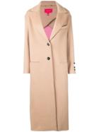 Hilfiger Collection Long Single-breasted Coat - Brown