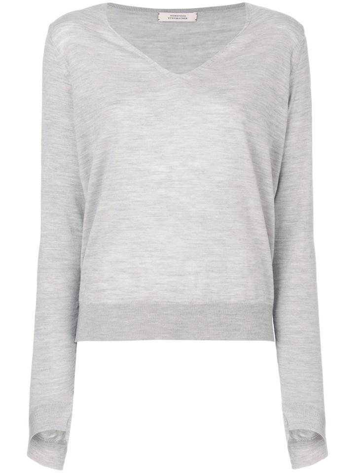 Dorothee Schumacher V-neck Sweater - Grey