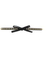 Prada Studded Bow Belt - Black