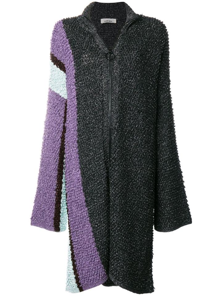 Circus Hotel Oversized Cardigan - Pink & Purple