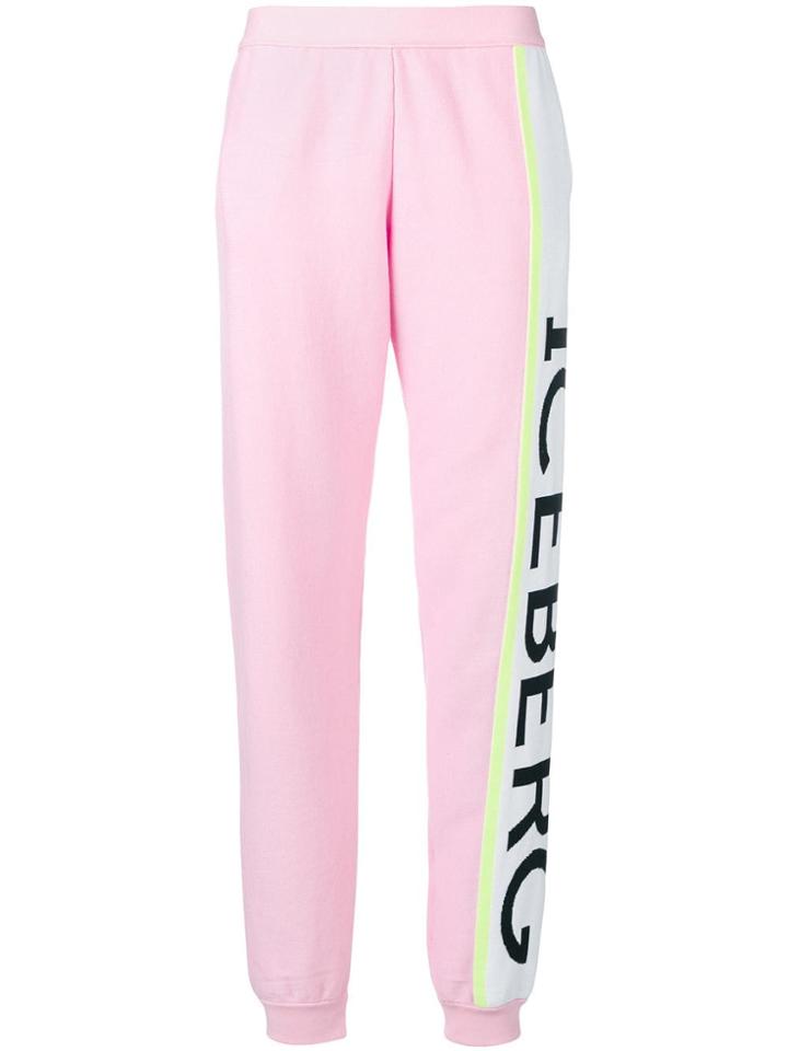 Iceberg Logo-print Track Pants - Pink
