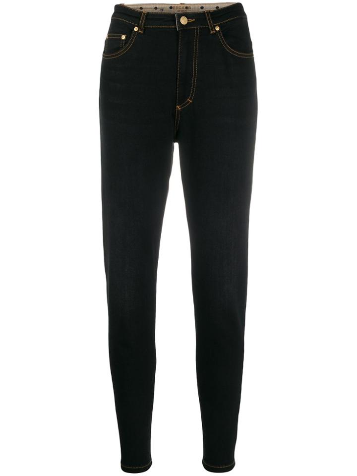 Escada Sport Faded Slim Jeans - Black